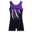 BAOHULU Leotard for Toddler Girls Gymnastics Shorts Sparkle Embroidery Tank Biketards One Piece