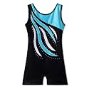 BAOHULU Leotard for Toddler Girls Gymnastics Shorts Sparkle Embroidery Tank Biketards One Piece