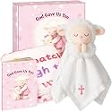 Baptism Gifts for Girl, Loveys for Babies Lamb Security Blanket
