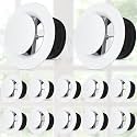 Baquler 12 Pcs 6 Inch Soffit Vent, Adjustable Round Air Vent Cover, White