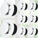 Baquler 8 Pcs 6 Inch Soffit Vent, Adjustable Round Air Vent Cover, White