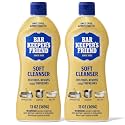 Bar Keepers Friend Soft Cleanser Liquid, 13 oz x 2, Multipurpose Surface Cleaner, Soap Scum & Grease from Stainless Steel & More