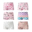 Barara King Little Girls Soft 100% Cotton Underwear Toddler Panties Big Kids Undies