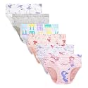 Barara King Little Girls Soft 100% Cotton Underwear Toddler Panties Big Kids Undies