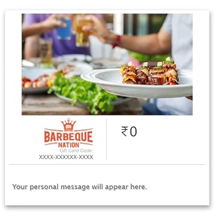 barbeque nation  flat 4 off  e-gift card  instant delivery  valid for in-store purchases  6 months validity