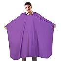 Barber Cape-Professional Salon Hair Cutting Cape,56x63 inches Large Hairdresser Cape for Haircut,Coloring,Makeup,Styling and More,(Purple)