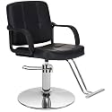 Salon Barber Chair, 6.1'' Adjustable Height Barber Styling Chairs with Hydraulic Pump, 360° Swivel Hydraulic Hair Chairs, Thick Seat, Salon Chair for Hair Stylist Barbershop &amp; Home (Black-04)