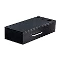 BarberPub Locking Wall Mount Styling Salon Station 3036-2(Black)