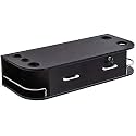 BarberPub Wall Mount Styling Station with Lockable Drawer (Black)
