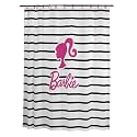 Barbie Glam 13-Piece Shower Curtain Set, 72 x 72 Inch Fabric Curtain with Hooks, Bathroom Decor, Machine Washable, (100% Officially Licensed Product) by Franco Collectibles