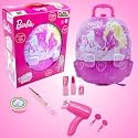 PlayMagic Portable Backpack Toy Dressing Set Makeup Toy |Portable Trolley Pretend Play Set Toy with Make up Accessories for Kids |Portable Suitcase Toy|Birthday Gift for Girls