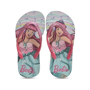 barbie kids girls sea greenfuchsia flip-flops by toothless