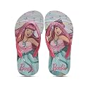 Barbie by toothless girls Barbie Kids Girls Sea Green/ Fuchsia Flip-flops By Toothless Slipper