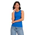 barcino Beige Ribbed Round Neck Tank Top