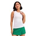 barcino Beige Ribbed Round Neck Tank Top