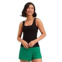 barcino Beige Ribbed Square Neck Tank Top