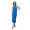 barcino Black Rib Sleeveless Turtle Neck Midi