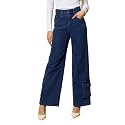 barcino Blue Washed Hem Pocket Stretch Straight