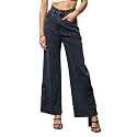 barcino Blue Washed Hem Pocket Stretch Straight
