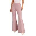 barcino White 4-Way Stretch Bootcut Flared Trousers
