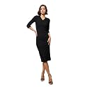 barcino Women39s Cotton Blend Midi Bodycon Dress