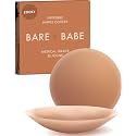 Bare Babe Reusable Silicone Nipple Covers - Waterproof, Nude, 5 Shades - Sticky Breast Stickers for Strapless Dress