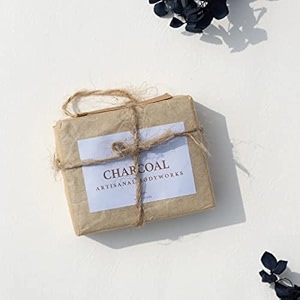 the bare bar charcoal soap bar - 100 gm  natural amp organic handmade bathing soap for men and women  paraben and sulphate free  vegan soap with essential oils