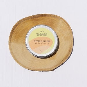 the bare bar citrus slush body butter for dry skin - 50gm  48hrs intense moisturization  shea butter moisturizer with mango butter amp vitamin e  no chemicals amp parabens  for all skin types