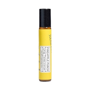 the bare bar pineapple punch lip oil - 10 ml with jojoba coconut grapeseed amp olive oils  nourishing moisturizing amp soothing for smooth supple lips  reduces dryness amp inflammation  lip care for healthy lips