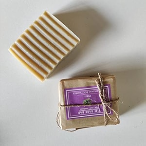 the bare bar tulsi soap bar - 100 gm  natural amp organic handmade bathing soap for men and women  paraben and sulphate free  vegan soap with essential oils
