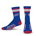 For Bare Feet NFL Officially Licensed Crew Socks, 4 Stripe Deuce