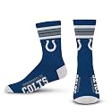 For Bare Feet NFL Officially Licensed Crew Socks, 4 Stripe Deuce