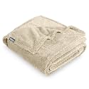 Bare Home Fleece Blanket Luxury Microplush (Full/Queen, Chevron Oyster)