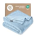 Bare Home Fleece Blanket Luxury Microplush (Twin/Twin XL, Light Blue)