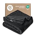 Bare Home Fleece Blanket Luxury Microplush (Twin/Twin XL, Black)