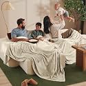 Bare Home Fleece Blanket Luxury Microplush (Giant, Oyster)
