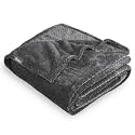 Bare Home Fleece Blanket Luxury Microplush (Twin/Twin XL, Chevron Grey)