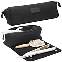 BAREFOOT CARIBOU Hair Tools Travel Bag and Heat Resistant Mat 17" (Black)