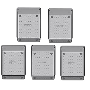 6x9x2 inch 5-piece unbreakable plastic drawer organizers versatile bathroom and vanity drawer organizer trays storage bins for makeup jewelries kitchen utensils and office light black