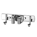 304 Stainless Steel Mop and Broom Holder Wall Mounted Stand - Pack of 1