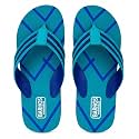 BARHOS Men39s Flip Flops Turquoise Blue Navy