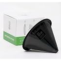 Barista Warrior Reusable Coffee Filter - Compatible for Chemex, Hario V60 &amp; Drippers, Stainless Steel Pour Over Dripper, Easy to Clean Flavorful Brew Fine Mesh Coffee Filter - Black
