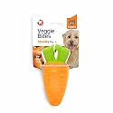 BarkButler x FOFOS Vegi-Bites Carrot (S) - Chew &amp; Squeaky Toys for Dogs, Dog Toys for Large Dogs (10-30kgs) - Orange