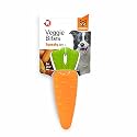 BarkButler x FOFOS Vegi-Bites Carrot - Chew &amp; Squeaky Toys for Dogs, Dog Toys for Large Dogs (10-30kgs) - Orange