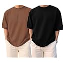 BARKEYO Men39s Half Sleeve Round Neck French