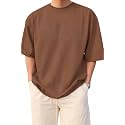 BARKEYO Men39s Half Sleeve Round Neck French