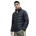 BARKEYO Men39s Winter Wear Black Puffer Bomber