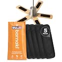 Barnakl Ceiling Fan Air Purifier Pads, Carbon Filters for Blades, 5 Count
