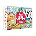 Barodian's™ 4 in 1 Indian Seasons Floor Puzzle Game