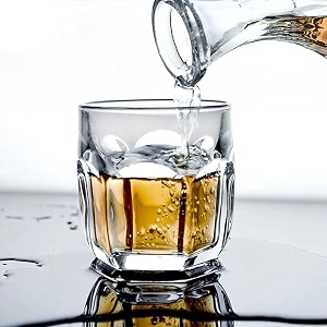 barraid crystal whiskey glasses heavy base new fashioned glass 300 ml set of 6